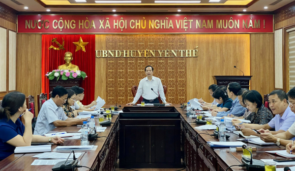 Thường trực HĐND tỉnh Bắc Giang giám sát việc thực hiện các kết luận, kiến nghị sau  giám sát chuyên đề của HĐND, Thường trực HĐND tỉnh giai đoạn 2016 - 2021 tại huyện Yên Thế - ảnh HẲNG NGA